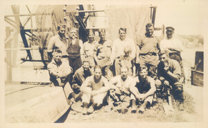 Sepia group photo of MBL collecting crew from 1922 or 1923